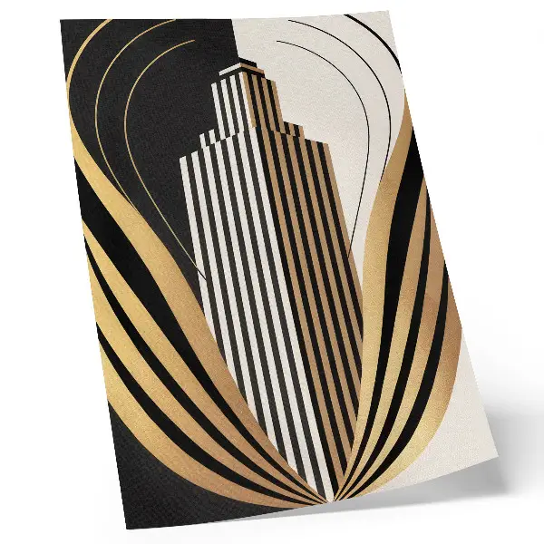 Affiche décorative représentant des lignes architecturales alliant élégance et modernité