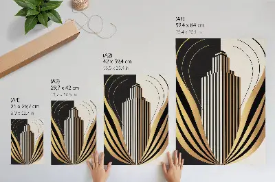 Affiche décorative représentant des lignes architecturales alliant élégance et modernité
