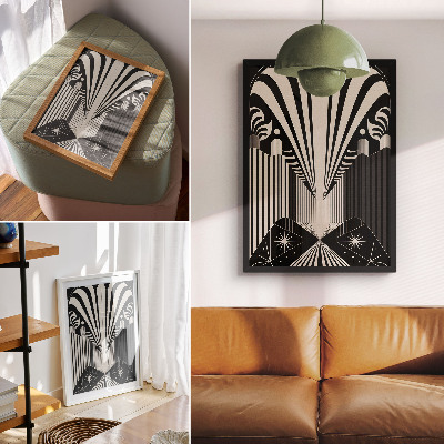 Décoration murale Des contrastes audacieux entre formes géométriques et modernité