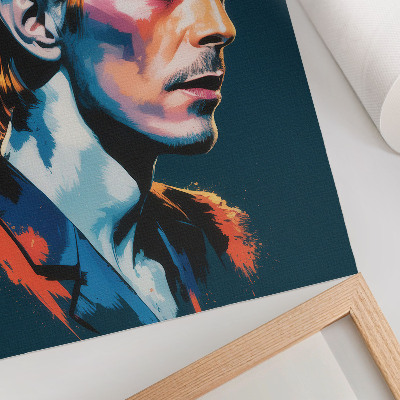 Affiche décorative Un portrait pop art aux couleurs dynamiques