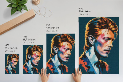 Affiche décorative Un portrait pop art aux couleurs dynamiques
