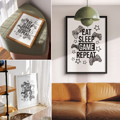 Impression sur toile Pads inscription étoiles style minimaliste moderne