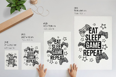 Impression sur toile Pads inscription étoiles style minimaliste moderne