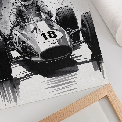 Affiche décorative La dynamique automobile contraste avec la course