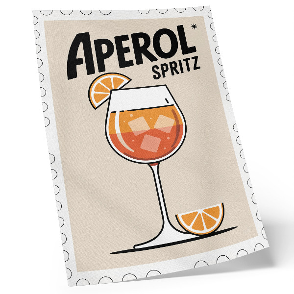 Impression sur toile Fond orange pour boisson Aperol