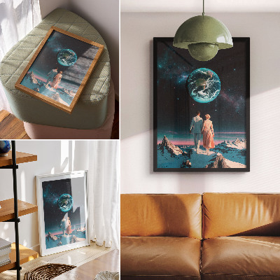 Impression sur toile L'espace et les gens, la beauté de l'espace, des possibilités illimitées