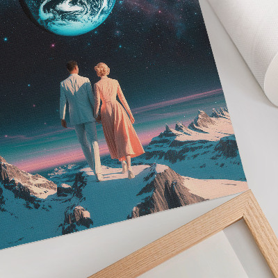 Impression sur toile L'espace et les gens, la beauté de l'espace, des possibilités illimitées