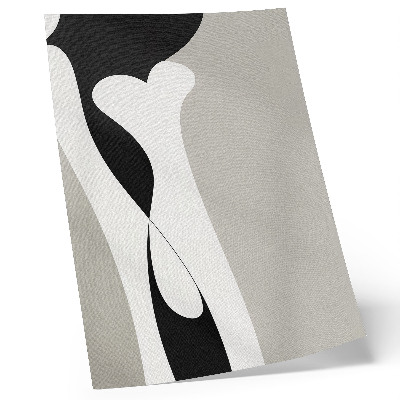 Impression sur toile Lignes noires et blanches, contrastes doux
