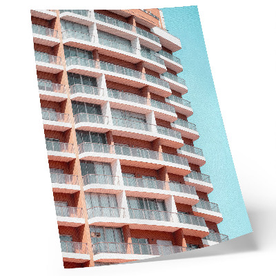 Impression sur toile Architecture moderne avec balcons ouverts