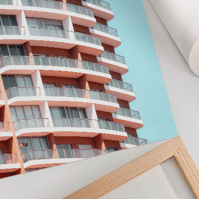 Impression sur toile Architecture moderne avec balcons ouverts