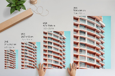 Impression sur toile Architecture moderne avec balcons ouverts