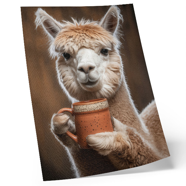 Impression sur toile Proximité animale, tons bruns chauds