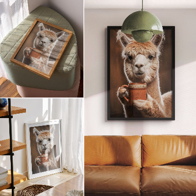 Impression sur toile Proximité animale, tons bruns chauds