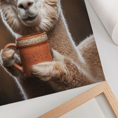 Impression sur toile Proximité animale, tons bruns chauds