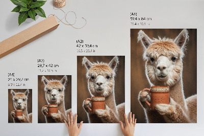 Impression sur toile Proximité animale, tons bruns chauds