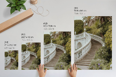 Décoration murale Balustrade élégante, vert classique, tranquillité