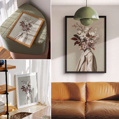 Impression sur toile Inspiration artistique pour un bouquet de fleurs