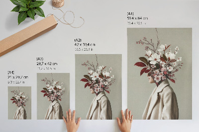 Impression sur toile Inspiration artistique pour un bouquet de fleurs