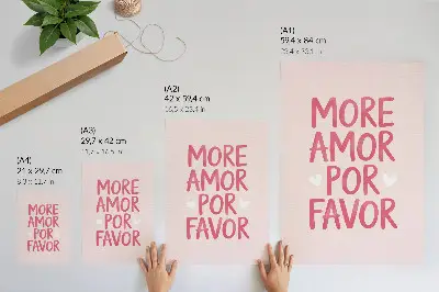 Décoration murale texte joyeux avec lettres en forme de cœur rouge