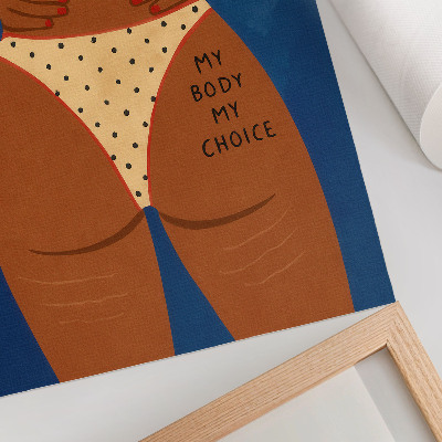 Impression sur toile Une image moderne de la force féminine