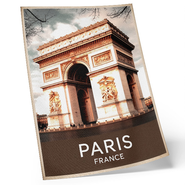 Affiche décorative Détails architecturaux classiques de l'arc de triomphe