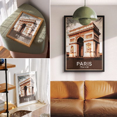 Affiche décorative Détails architecturaux classiques de l'arc de triomphe
