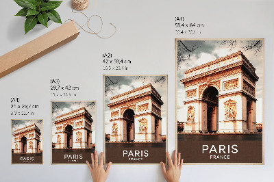 Affiche décorative Détails architecturaux classiques de l'arc de triomphe
