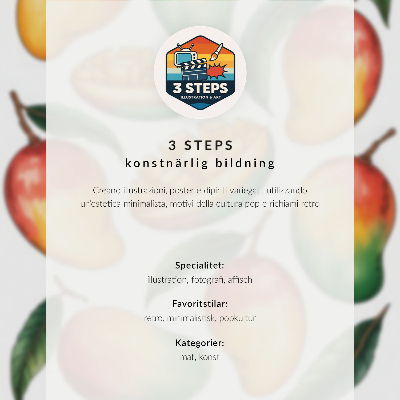 Affiche décorative Motif d'agrumes dans des tons chauds