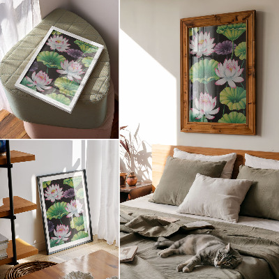 Décoration murale La beauté de la nature, des fleurs et des feuilles vertes