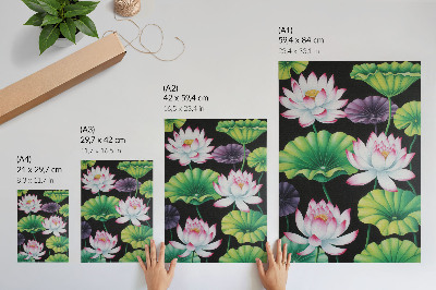 Décoration murale La beauté de la nature, des fleurs et des feuilles vertes