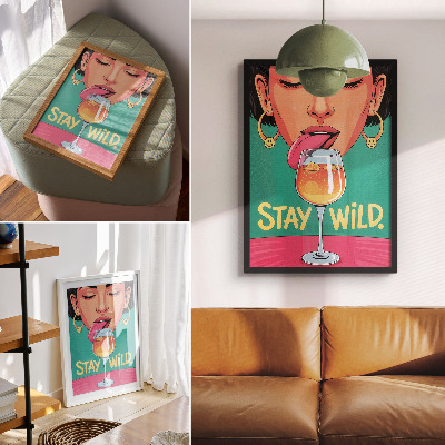 Affiche décorative Couleurs intenses, ambiance positive, pop art, expressivité