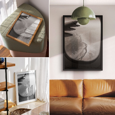 Impression sur toile perspective de vol, ambiance minimaliste, nature