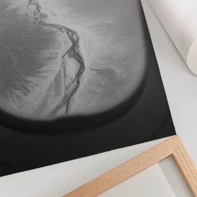 Impression sur toile perspective de vol avec une ambiance minimaliste inspirée par la nature