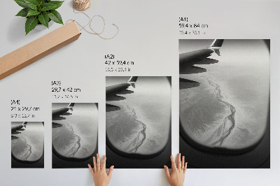 Impression sur toile perspective de vol, ambiance minimaliste, nature