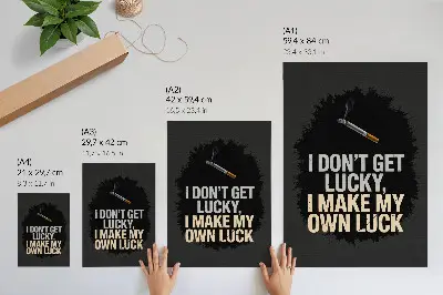 Affiche décorative avec slogan motivant au design minimaliste