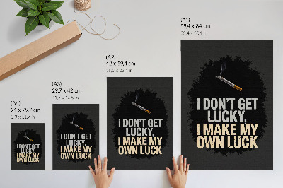 Affiche décorative Slogan motivant : design minimaliste