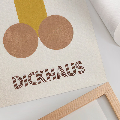 Impression sur toile Graphismes de style Bauhaus de Dickhaus