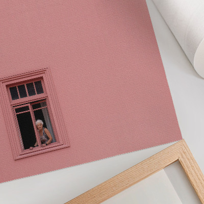 Décoration murale Mur rose avec une fenêtre