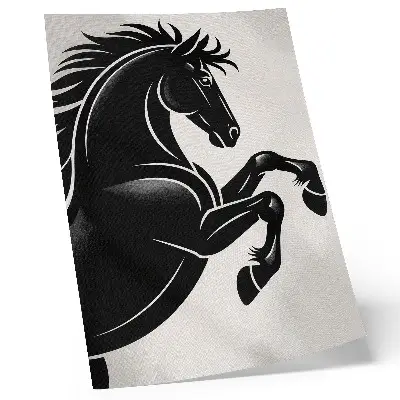 Affiche décorative le contraste du noir et blanc au style moderne et dynamique
