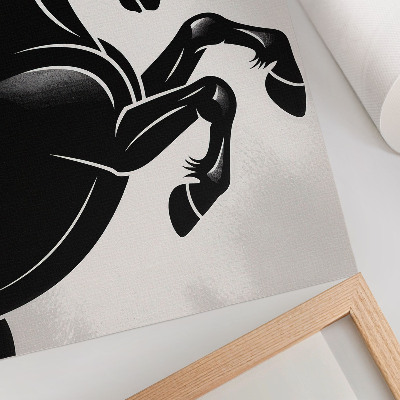 Affiche décorative Le contraste du noir et blanc, dynamisme moderne
