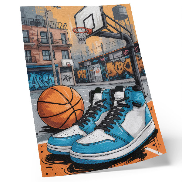 Affiche décorative Aire de jeux urbaine graffiti style moderne