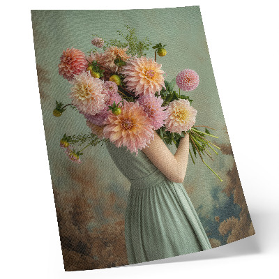 Décoration murale Fleurs pastel, nature, élégance bohème, harmonie