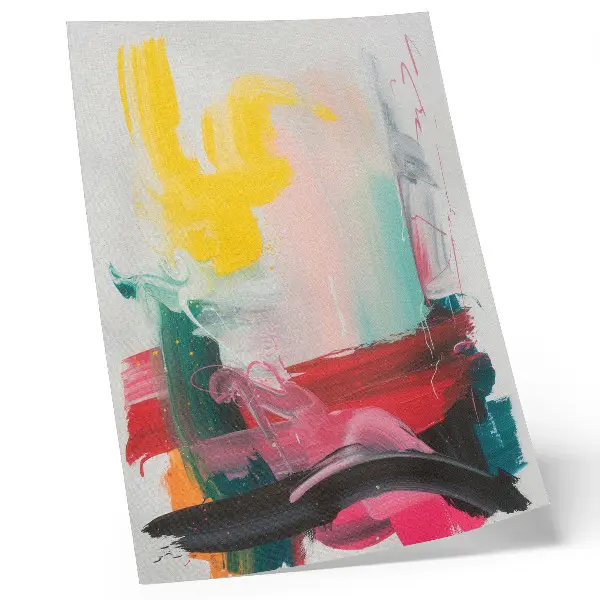 Impression sur toile avec des couleurs dynamiques pleines d'émotion et de mouvement