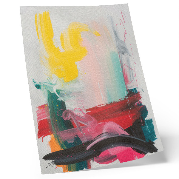 Impression sur toile Des couleurs dynamiques pleines d'émotion et de mouvement