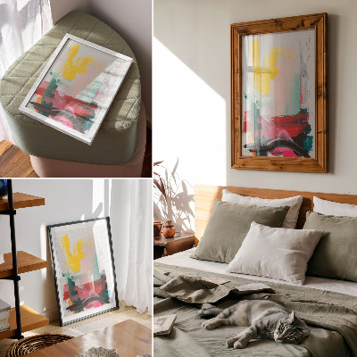 Impression sur toile Des couleurs dynamiques pleines d'émotion et de mouvement