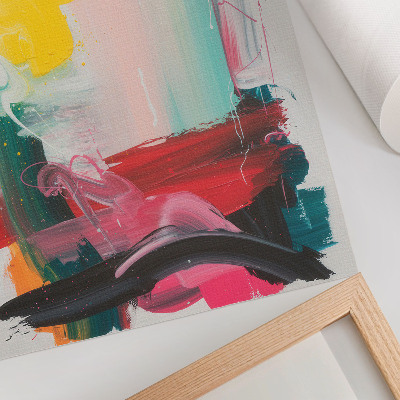 Impression sur toile Des couleurs dynamiques pleines d'émotion et de mouvement