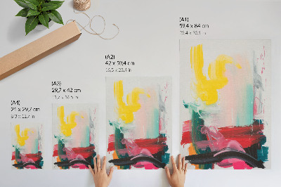 Impression sur toile Des couleurs dynamiques pleines d'émotion et de mouvement