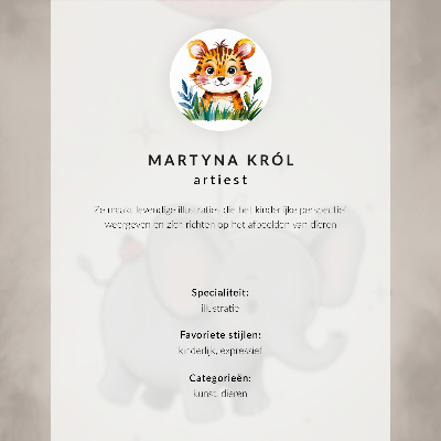 Impression sur toile Tigre dans un style graphique aux couleurs intenses