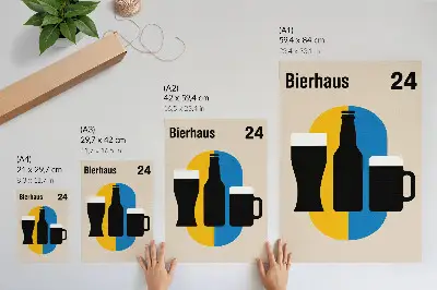 Impression sur toile avec couleurs contrastées et formes géométriques