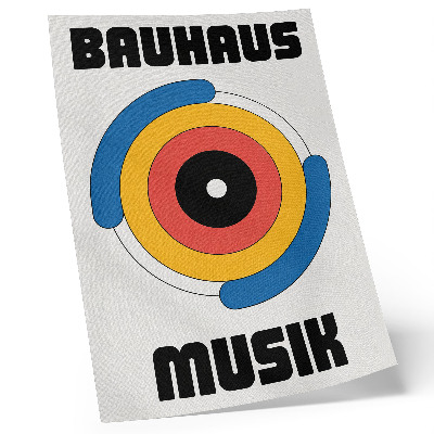 Décoration murale Le style Bauhaus entoure des couleurs vives et une modernité affirmée.